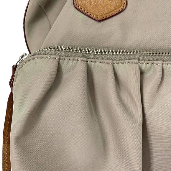 MZ Wallace Purse Nylon Taupe Handbag Shoulder Bag Pockets Every Day Bag Organize - Picture 8 of 12